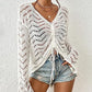 Long Sleeve Sexy Beach Bikini Crochet Cover Up