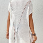 Women's Short Sleeve Crochet Swimsuit Cover Up