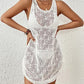 Sleeveless Crochet Beach Dress - Women's Bathing Suit Cover Up