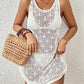 Sleeveless Crochet Beach Dress - Women's Bathing Suit Cover Up
